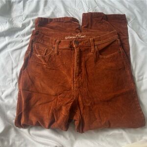 Universal Thread orange corduroy straight leg jeans